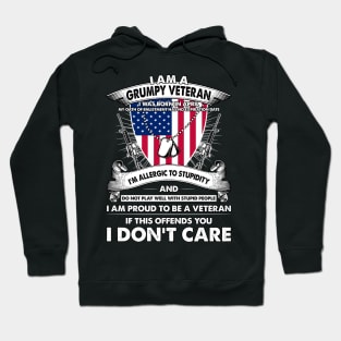 I Am A Grumpy Veteran I Was Born In April My Oath Of Enlistment Has No Expiration Date Hoodie